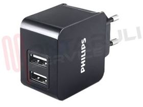 Picture of CARICATORE DOPPIO CHARGER USB 15,5W 5V/3,1A SPINA DLP2307/12