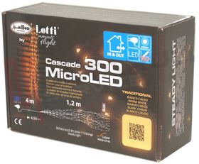 Picture of CASCATA LUMINOSA 300 MICROLED INT/ EST. CLASSIC 1,2MT. RAME