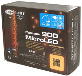 Picture of CASCATA LUMINOSA 900 MICROLED INT/ EST. CLASSIC 3,2MT. RAME