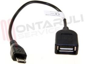 Picture of CAVO ADATTATORE MICRO USB B A USB FEMMINA