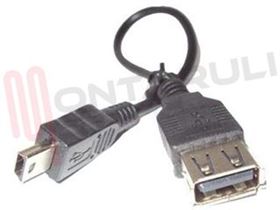 Immagine di CAVO ADATTATORE USB FEMMINA A MINI USB MASCHIO