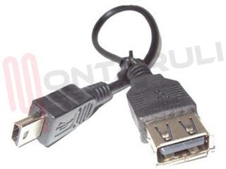 Immagine di CAVO ADATTATORE USB FEMMINA A MINI USB MASCHIO