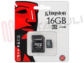 Immagine di SECURE DIGITAL CARD 16GB CLASS.10 MICROSD CON ADATTATORE SD