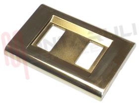 Picture of PLACCA IN ABS SERIE "CLICK" 2 FORI ORO
