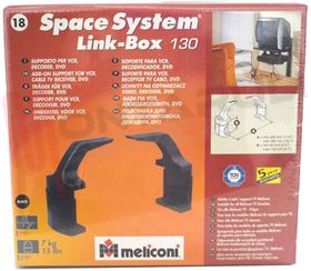 Immagine di SUPPORTO A MURO SPACE SYSTEM LINK-BOX 130 NERO