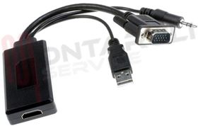 Picture of CONVERTITORE SEGNALE HDMI DA VGA + AUDIO + USD A HDMI