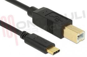 Immagine di CAVO USB A USB MAS-MAS TYPE C -TYPE B NERO 4MT. GOLD
