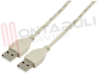 Immagine di CAVO USB 1.1 A USB MAS-MAS 1.8MT AVORIO