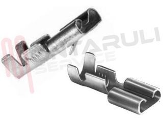 Immagine di FASTON FEMMINA 6,3MM. S/DENTINO CF. 100PZ.