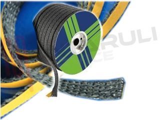 Immagine di GUARNIZIONE TRECCIA ADESIVA TEXTAPE NERA 8X3MM. METRI 5.