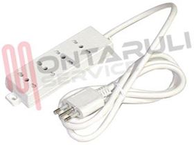 Visualizza i dettagli per PRESA MULTIPLA 4PR. BIVALENTE C/CAVO SPINA 10A BIANCA Immagine di PRESA MULTIPLA 4PR. BIVALENTE C/CAVO SPINA 10A BIANCA