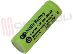 Visualizza i dettagli per BATTERIA 1,2V 400MAH NI-MH 40AAAM Immagine di BATTERIA 1,2V 400MAH NI-MH 40AAAM