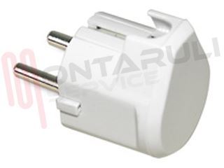 Immagine di SPINA SCHUKO 90° 2P+T 16A BIANCA
