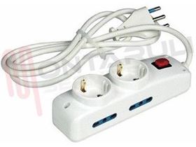 Visualizza i dettagli per PRESA MULTIPLA 2P SCHUKO+4PRESE BIVALENTI C/INTERRUTOR 16A Immagine di PRESA MULTIPLA 2P SCHUKO+4PRESE BIVALENTI C/INTERRUTOR 16A
