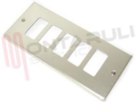 Visualizza i dettagli per PLACCA RETTANGOLARE 5 TASTI ALLUMINIO SERIE OXIDAL Immagine di PLACCA RETTANGOLARE 5 TASTI ALLUMINIO SERIE OXIDAL