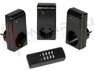 Immagine di KIT 3 PRESE + TELECOMANDO 1000W 230V 433MHZ