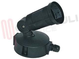 Immagine di FARETTO CON BASE 1X120W E27 NERO DAFNE 1220 S/L