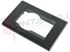 Immagine di PLACCA RETANGOLARE UNEL + 1 POSTO NERA SERIE LIVING