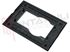 Immagine di PLACCA RETANGOLARE UNEL + 1 POSTO NERA SERIE LIVING