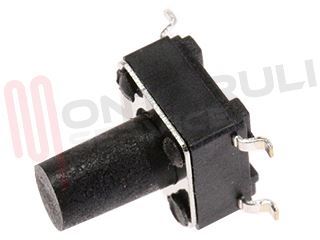 Immagine di MICROPULSANTE A SALDARE 12V 50MA SMD 6,0X6,0X9,5MM.