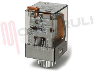 Immagine di RELE' UNDECAL 3SC 10A 220VAC + PULS+IND. MECC. FINDER