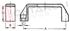 Immagine di MANIGLIA PORTA FRIGO L=426MM. INTERASSE DI FISS. 376MM.