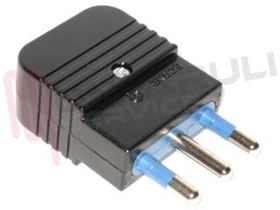 Visualizza i dettagli per SPINA VOLANTE 2P+T 16A IMQ NERA Immagine di SPINA VOLANTE 2P+T 16A IMQ NERA