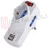 Immagine di PRESA MULTIPLA 1PR. SCHUKO+2PRESE BIVALENTI C/INT 16A + USB