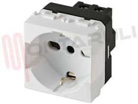 Visualizza i dettagli per PRESA SCHUKO E BIPASSO 10/16A SERIE MATIX Immagine di PRESA SCHUKO E BIPASSO 10/16A SERIE MATIX