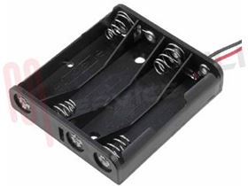 Visualizza i dettagli per PORTABATTERIA 4 AAA MINISTILO Immagine di PORTABATTERIA 4 AAA MINISTILO