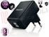 Immagine di CARICATORE DOPPIO CHARGER USB 5W 5V/1A SPINA DLP2209/12