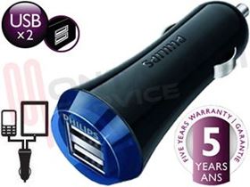 Visualizza i dettagli per CARICATORE DOPPIO CHARGER USB 5V/2.1A SPINA AUTO 12V Immagine di CARICATORE DOPPIO CHARGER USB 5V/2.1A SPINA AUTO 12V