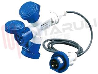 Immagine di MULTI PRESA CEE 3USCITE 2P+T 16A 220V CAVO+SPINA GEWISS