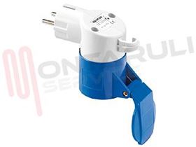 Visualizza i dettagli per ADATTATORE CEE CON SPINA SCHUKO 16A GEWISS Immagine di ADATTATORE CEE CON SPINA SCHUKO 16A GEWISS