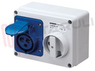 Immagine di PRESA INTERB. PAR.CEE 2P+T 16A 220V IP44 SBF
