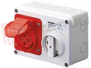 Immagine di PRESA INTERB. PARETE ORIZ. 3P+T 16A 380V IP44 SBF
