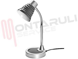 Immagine di LAMPADA TAVOLO E27 40W GRIGIA-NERA LUX DESIGN 'AMBRA'