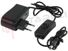 Visualizza i dettagli per ALIMENTATORE PER STRISCE A LED 24W CON INTERRUTTORE NERO Immagine di ALIMENTATORE PER STRISCE A LED 24W CON INTERRUTTORE NERO
