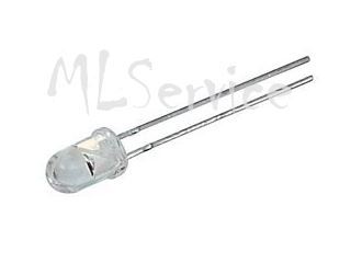 Immagine di LED 5MM 2000MCD 30D BIANCO WHITE CLEAR 7200MCD 2