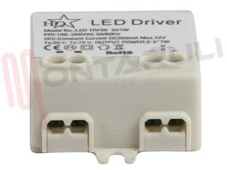 Immagine di ALIMENTATORE 12VDC A CC 350MA MAX 3X1W PER ILLUM. LED