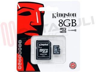 Immagine di SECURE DIGITAL CARD 8GB CLASS.10 MICROSD CON ADATTATORE SD