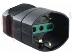 Visualizza i dettagli per PRESA VOLANTE SCHUKO 2X16A+T BIVALENTE NERA Immagine di PRESA VOLANTE SCHUKO 2X16A+T BIVALENTE NERA