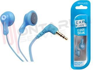 Immagine di CUFFIA AURICOLARE STEREO BLU JACK 3,5MM