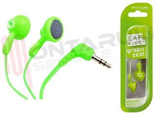 Immagine di CUFFIA AURICOLARE STEREO VERDE JACK 3,5MM
