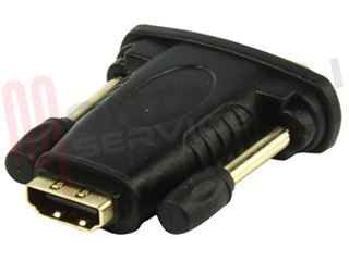 Immagine di ADATTATORE HDMI FEMMINA A DVI-D MASCHIO GOLD