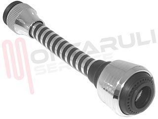 Immagine di ROMPIGETTO FLESSIBILE NERO-CROMO 22X1M + ADATTATORE 24X1F