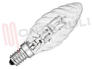 Immagine di LAMPADA TORTIGLIONE ALOGENA CHIARA E14 28W 230V