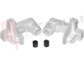 Immagine di SUPPORTO CERNIERA DX+SX COPERCHIO P/C BIANCO
