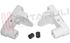 Immagine di SUPPORTO CERNIERA DX+SX COPERCHIO P/C BIANCO