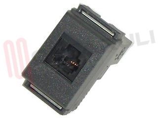 Immagine di PRESA TELEFONICA RJ11-6P/AC CONNES. A MORSETTO SERIE LIVING